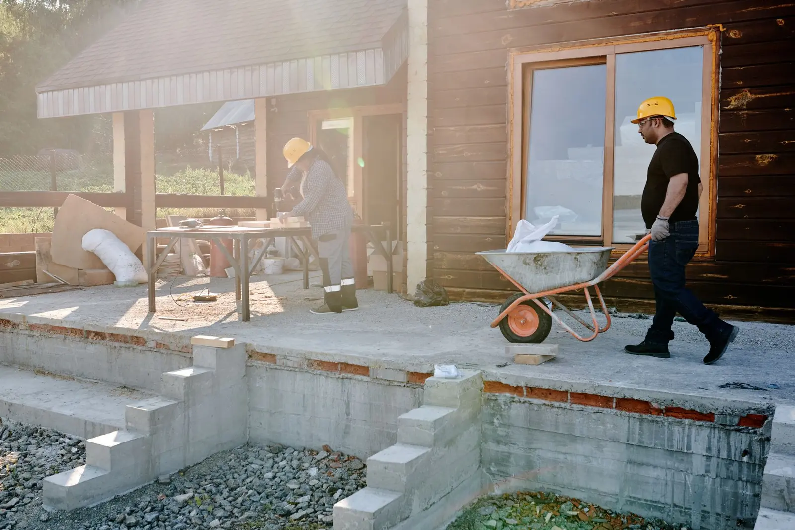 Builder on site — a West Midlands trades business we support